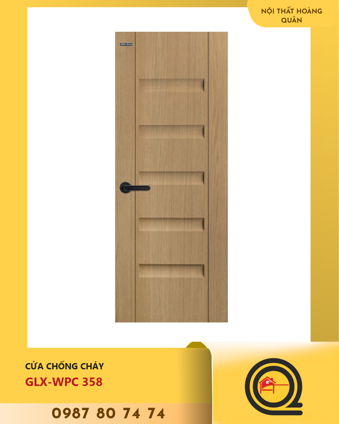 Cửa Nhựa Gỗ WPC GLX-WPC 358
